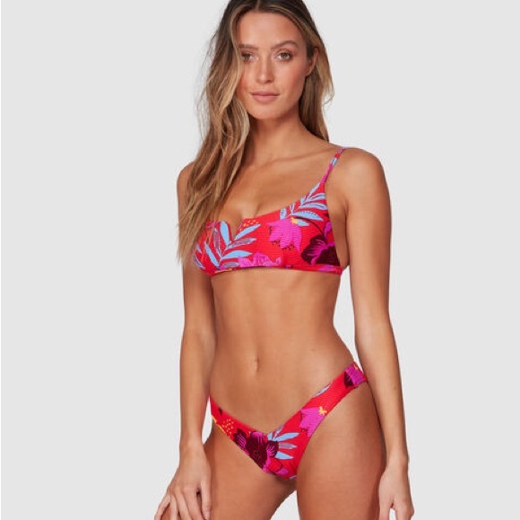 NWT Seafolly On Vacation “V” Rio High Cut Bikini Bottoms - Picture 5 of 5